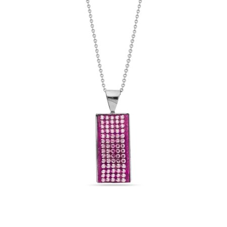 Náhrdelník ružový so Swarovski Elements NHTEXC5FR Rainbow
