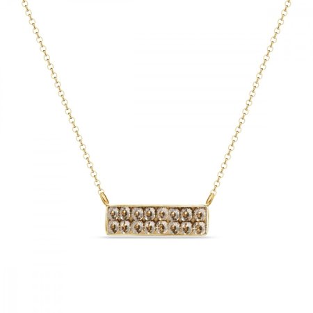 Náhrdelník zlatý so Swarovski Elements Radiance NGFMP2GS Golden Shadow