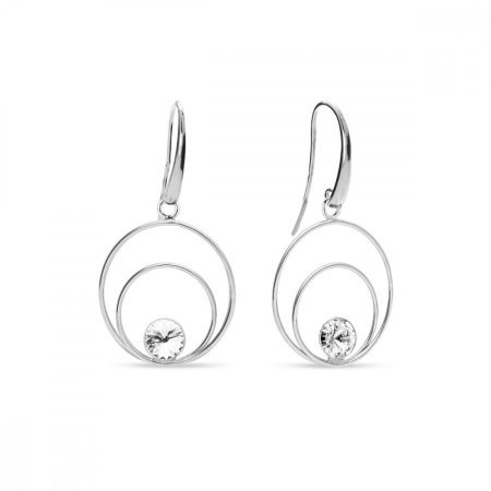 Náušnice číre so Swarovski Elements Glory KWOD1122SS29C Krystal