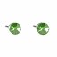 Náušnice zelené se Swarovski Elements tečka Peridot 5 mm
