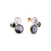 Stříbrné pozlacené náušnice se Swarovski Elements Sweetie KG11223SNJ