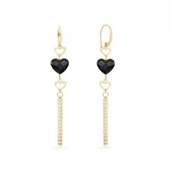 Náušnice čierne so Swarovski Elements Soul KWSG280810J Jet