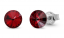 Náušnice červené Rivoli so Swarovski Elements Sweet Candy Studs K1122SS29SI Siam 6 mm