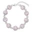 Strieborný náramok so Swarovski kryštálmi ružový 33048.3 Magic Rose