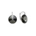 Náušnice strieborno šedé Rivoli sa Swarovski Elements Sweet Candy K112212SN Silver Night 12 mm