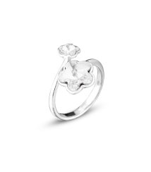 Prsteň sa Swarovski Elements kvetinka Krystal
