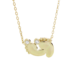 Náhrdelník zlatý nožičky se Swarovski Elements Krystal