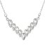Strieborný náhrdelník s kryštálmi Swarovski biely 32067.1 Krystal