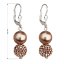Náušnice so Swarovski Elements 31155.3 Bronze