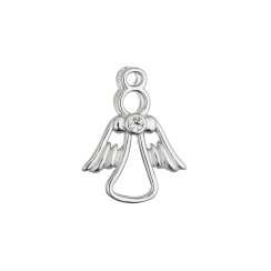 Stříbrný přívěsek anděl se zirkonem 14047.1