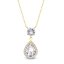 Strieborný náhrdelník s kryštálmi Swarovski Elements Briselle NCPG4320CC Krystal