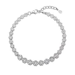 Strieborný tenisový náramok 13064.1