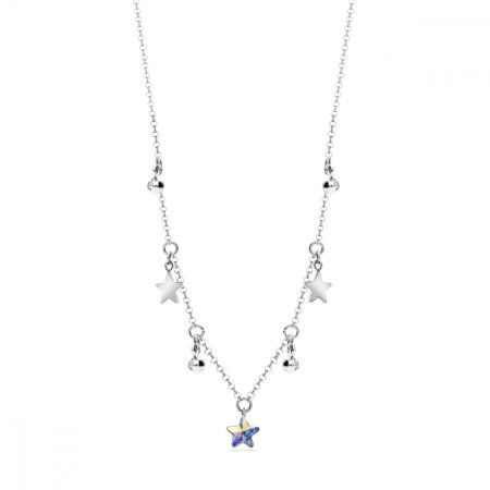 Náhrdelník dúhový so Swarovski Elements Mirth NROLO28167AB