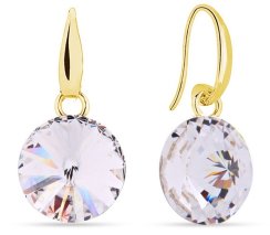 Náušnice se Swarovski Elements Candy gold KWG112212C Krystal