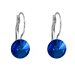 Náušnice Rivoli so Swarovski Elements visiace Sapphire 8 mm