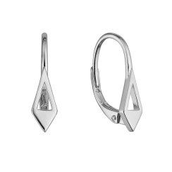 Strieborné náušnice geometrického tvaru 61024