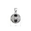 Strieborný prívesok futbalová lopta 14064.1 crystal