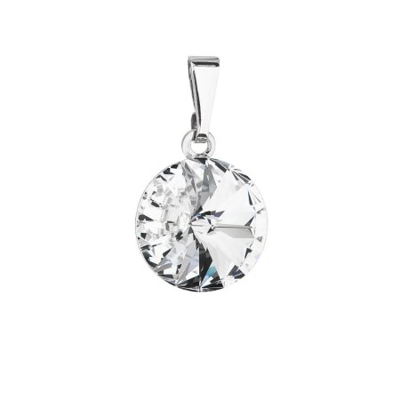 Prívesok biely Rivoli so Swarovski Elements Kryštál 12 mm