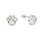 Stříbrné náušnice tlapky s perletí 11519.1 perleť