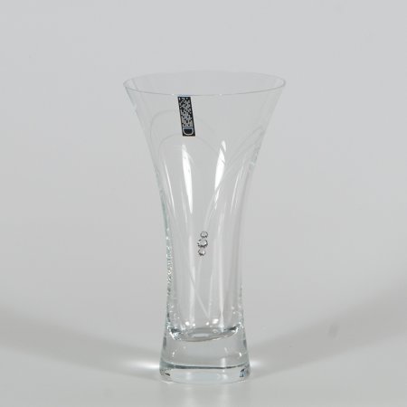 Sklenená váza so Swarovski Elements srdce v srdci 18 cm