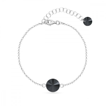 Náramok čierny so Swarovski Elements Candy B1122SS47J Jet