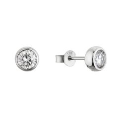 Stříbrné náušnice AMELIA 11M00005 moissanite