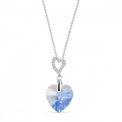 Náhrdelník modrý se Swarovski Elements Amore NCS622814LSASH Light Sapphire Shimmer