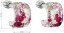 Strieborné náušnice visiace s kryštálmi Swarovski mix farieb polkruh 31280.3 Sweet Love
