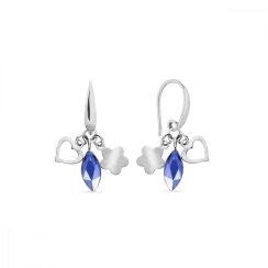 Náušnice modré se Swarovski Elements Serenity KWMIX2201SA Sapphire