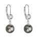 Perlové náušnice se Swarovski Elements 31196.3 Grey