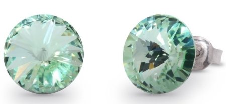 Náušnice Rivoli se Swarovski Elements Sweet Candy Studs K1122SS47CH Chrysolite 10 mm