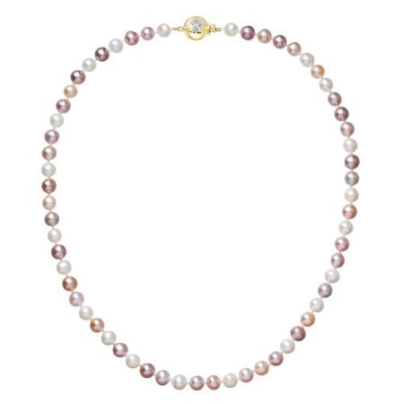 Perlový náhrdelník z říčních perel se zapínáním ze 14 karátového zlata 922004.3/9270A multi