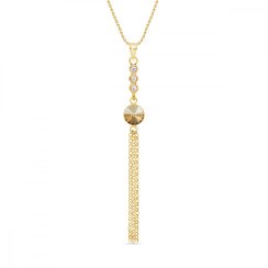 Náhrdelník zlatý so Swarovski Elements Ballena NCG1122SS29GS Golden Shadow