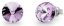 Náušnice fialové Rivoli se Swarovski Elements Sweet Candy Studs K1122SS39V violet 8 mm