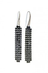 Náušnice so Swarovski Elements Classy KWMESH4H Hematite