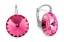 Náušnice růžové Rivoli se Swarovski Elements Sweet Candy  K112212R Rose 12 mm