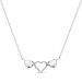 Náhrdelník čirý se Swarovski Elements Cuori N280862C Krystal