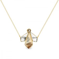Náhrdelník zlatý so Swarovski Elements Falena NKFG47313GSC Gold Shadow