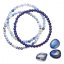 Náramky s minerálnymi kameňmi sodalít, avanturín a lapis lazuli 43043.3 modrý