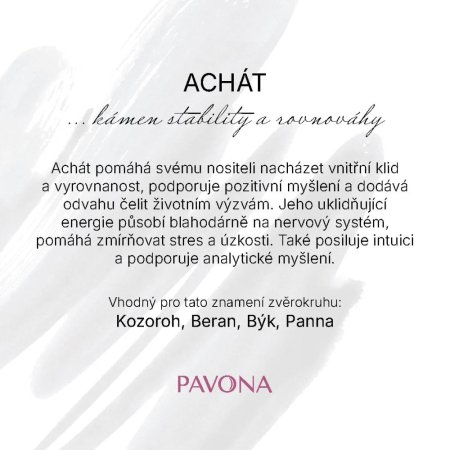 Náramek s minerálními kameny achát 43056.3