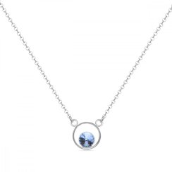 Náhrdelník modrý so Swarovski Elements Fame NOM1122SS29LS Light Sapphire