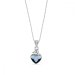Náhrdelník modrý so Swarovski Elements Bliss NCMIX2808DB Denim Blue