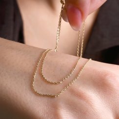Zlatý 14kt řetízek 90A00027 ANKER