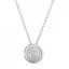Stříbrný náhrdelník kulatý se zirkony 12061.1