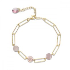Strieborný pozlátený náramok ružový Trilliant BG4706VR6RQ Vintage Rose