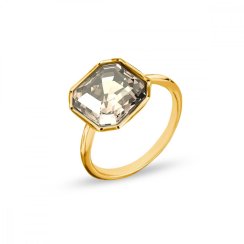 Prsten šedý se Swarovski Elements Imperial PG448010GS Golden Shadow