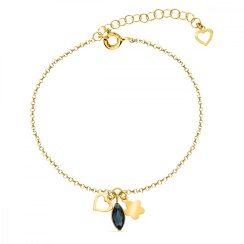 Náramok čierny so Swarovski Elements Serenity BGMIX2201GT Graphite