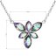 Strieborný náhrdelník s kryštálmi Swarovski kytička 32047.5 Paradise Shine