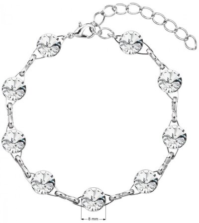 Náramek Rivoli se Swarovski Elements Krystal 8 mm