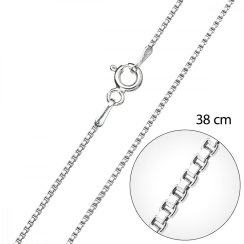 Strieborná retiazka 30014 dĺžka 38 cm